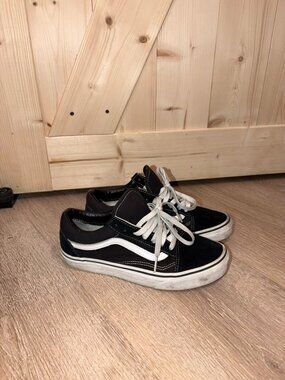 Black and white vans